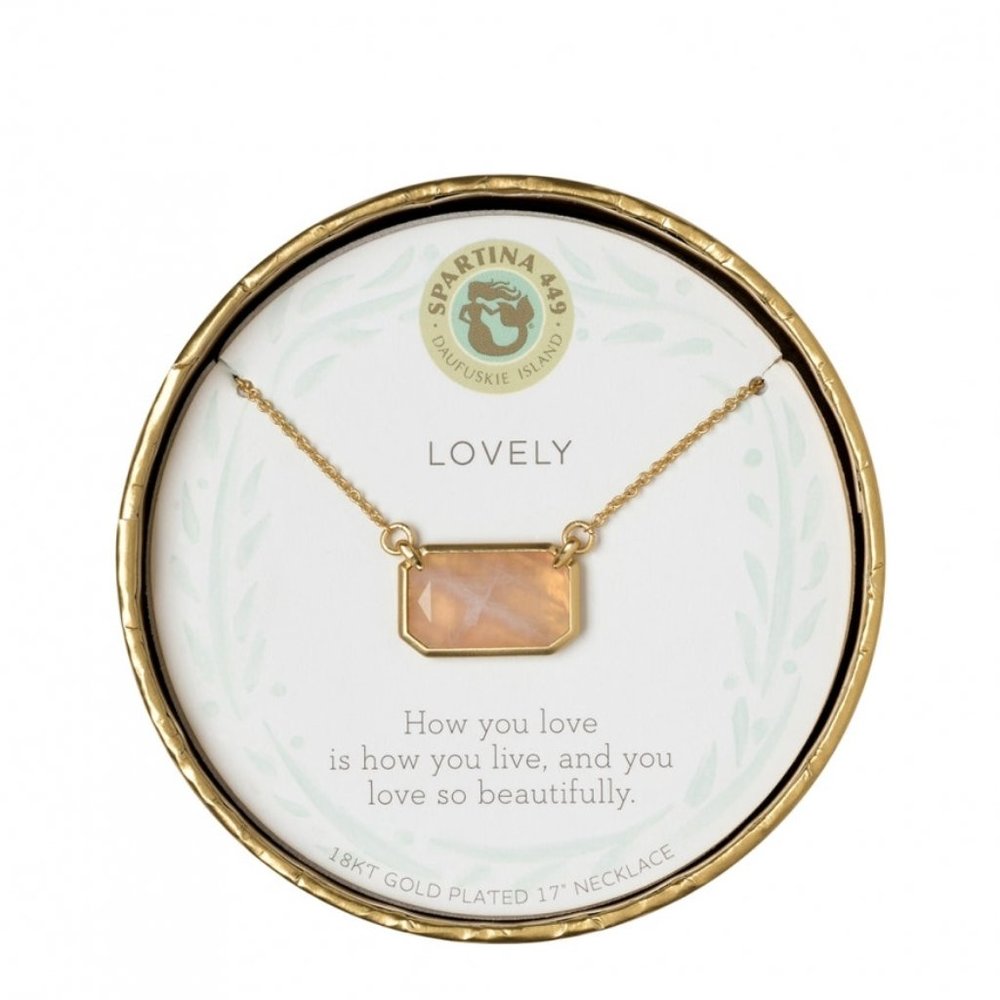 SEA LA VIE WATERCOLOR NECKLACE 17" LOVELY/ROSE QUARTZ